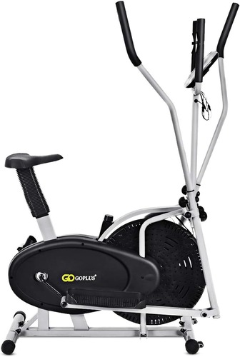 Goplus® 2 in 1 Elliptical Fan Bike Dual Cross Trainer Machine